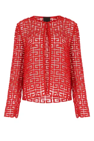 Givenchy 4G Logo Guipured Lace Jacket