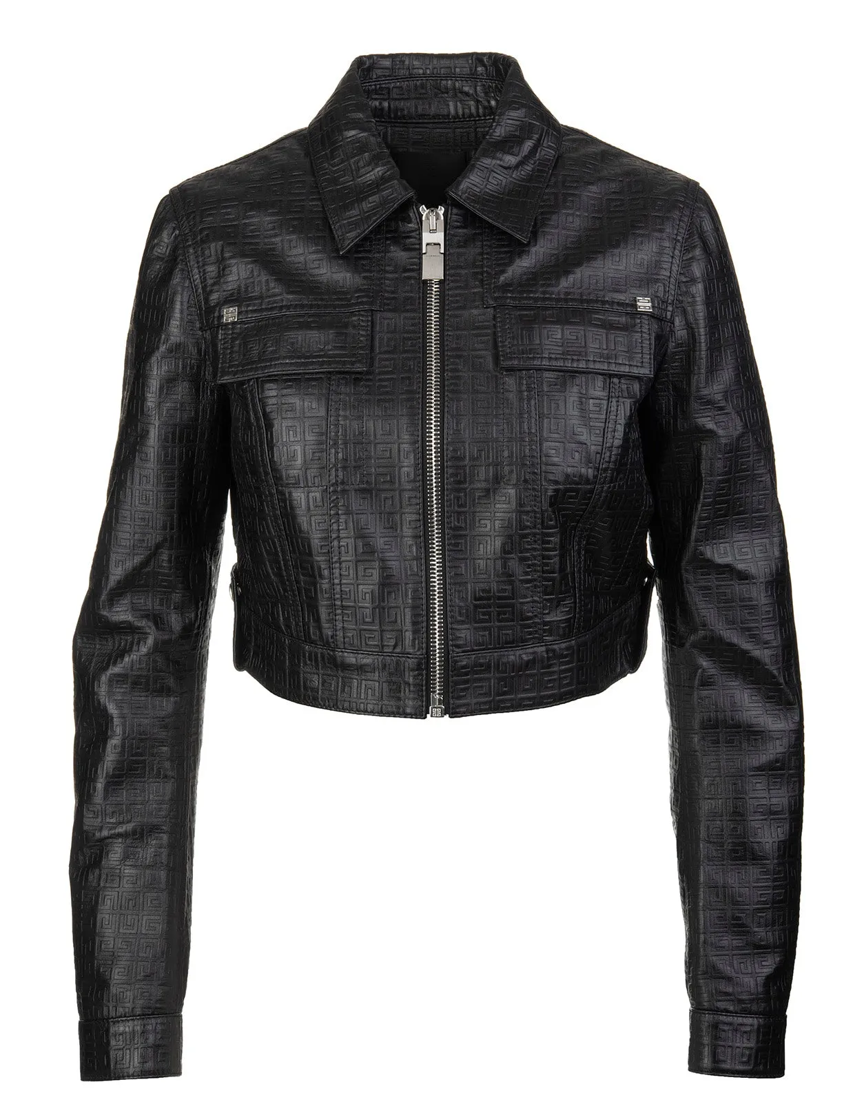 Givenchy 4G Motif Cropped Zipped Jacket