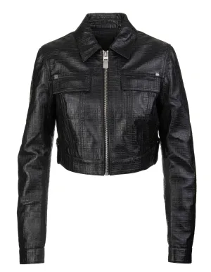 Givenchy 4G Motif Cropped Zipped Jacket