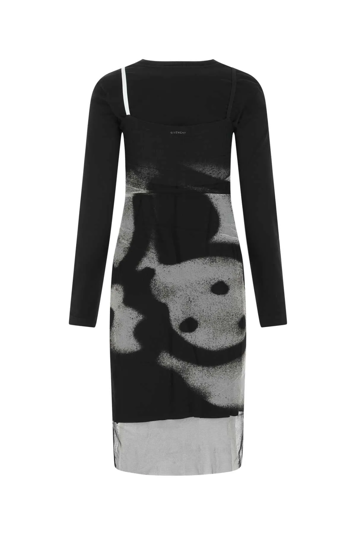 Givenchy Dog Printed Tag Effect T-Shirt Dress