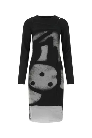 Givenchy Dog Printed Tag Effect T-Shirt Dress