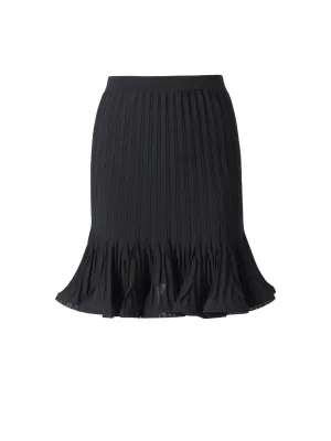 Givenchy Ruffled Ribbed Mini Skirt