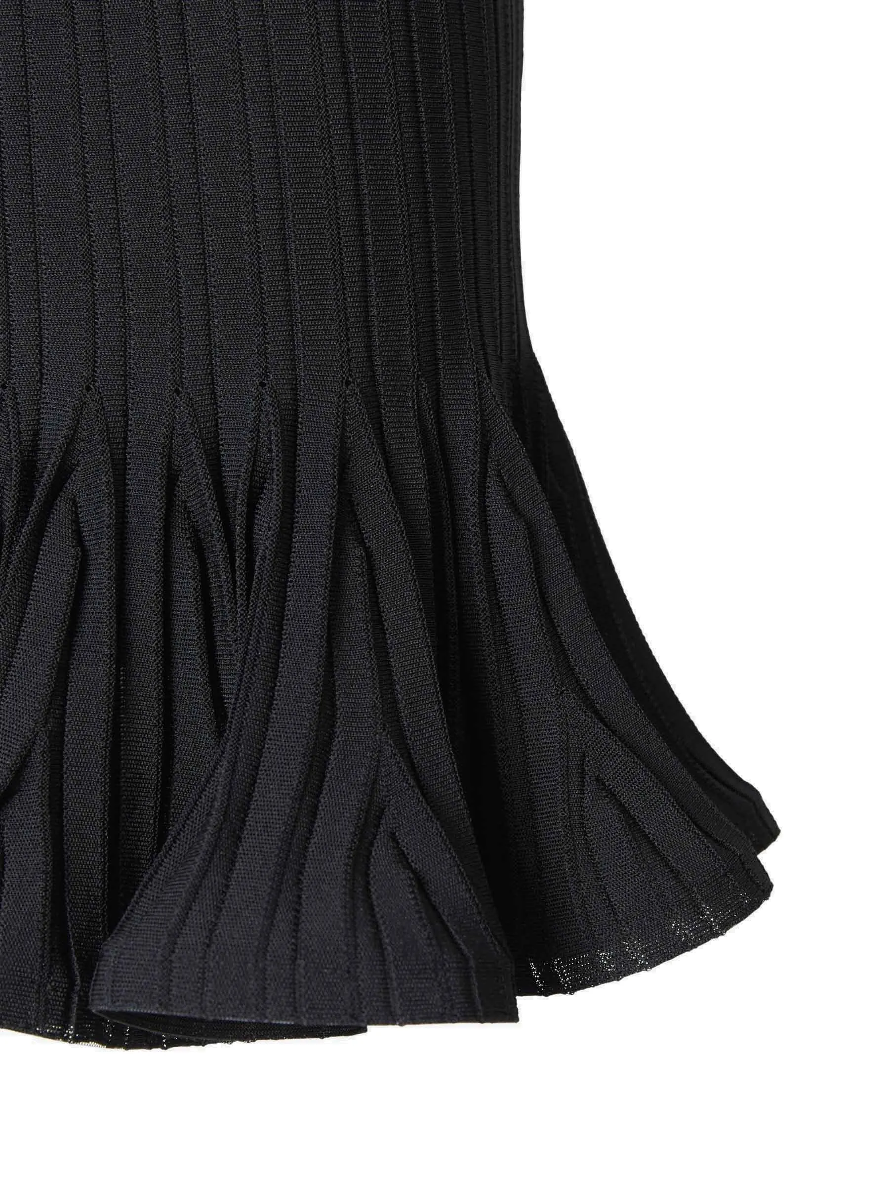 Givenchy Ruffled Ribbed Mini Skirt
