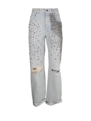 Golden Goose Deluxe Brand Distressed Embellished Jeans