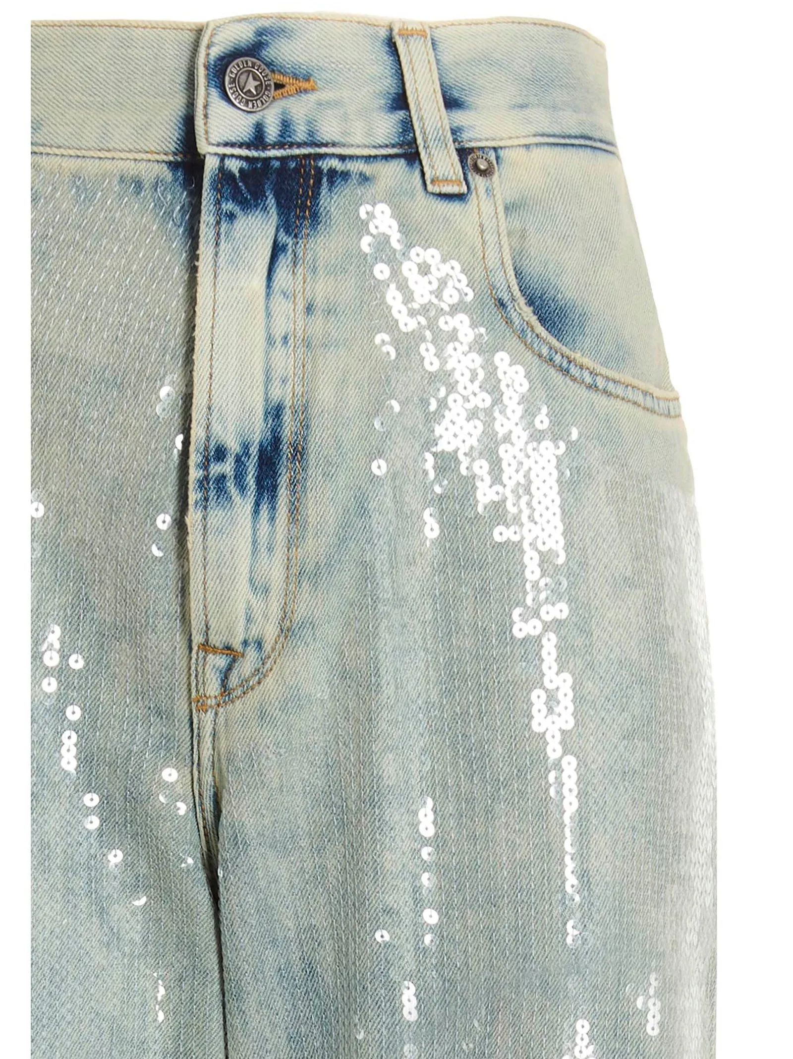 Golden Goose Deluxe Brand Journey Distressed High Waist Jeans