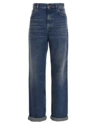 Golden Goose Deluxe Brand Kim Logo Patch Jeans