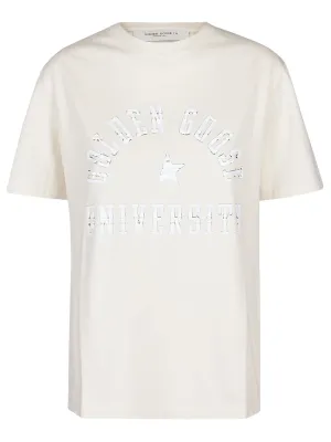 Golden Goose Deluxe Brand Logo Detailed T-Shirt
