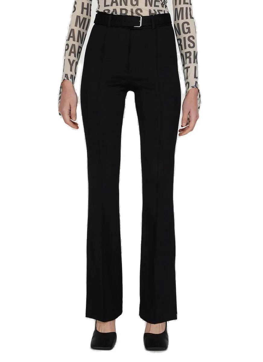 Helmut Lang Belted Waist Flared Pants