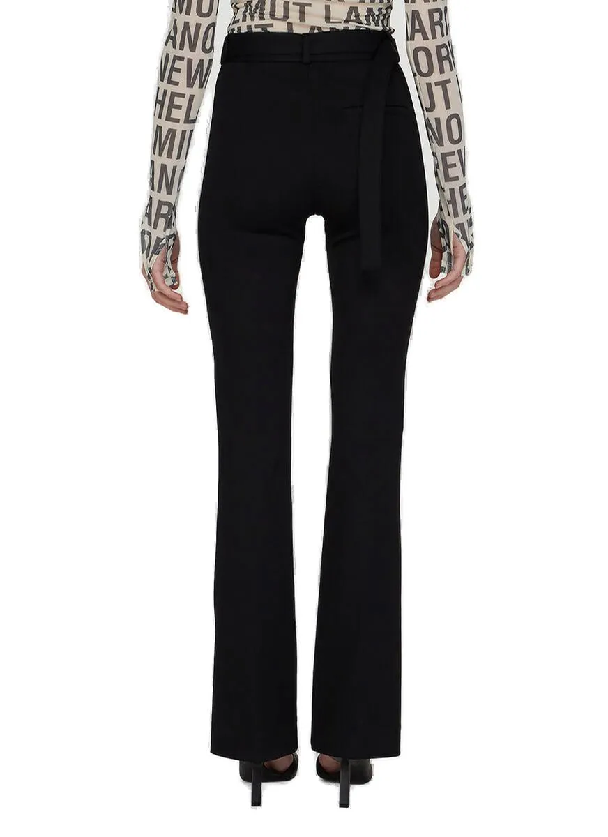 Helmut Lang Belted Waist Flared Pants