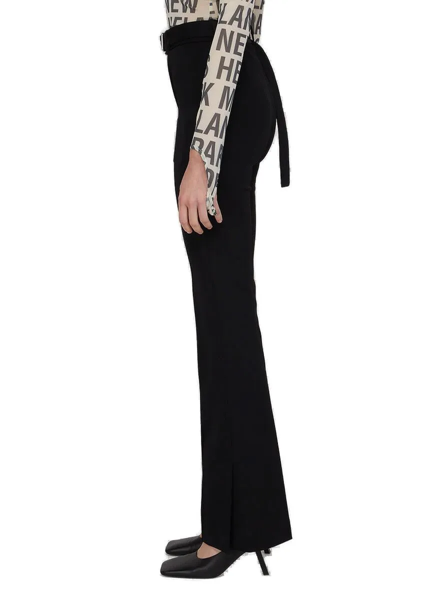 Helmut Lang Belted Waist Flared Pants
