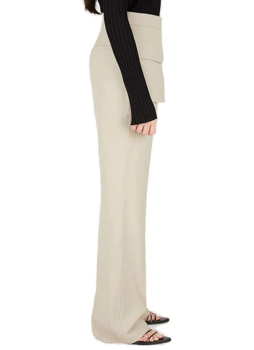 Helmut Lang Layered High Waist Tailored Pants