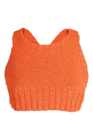 Helmut Lang Sleeveless Cropped Knitted Top
