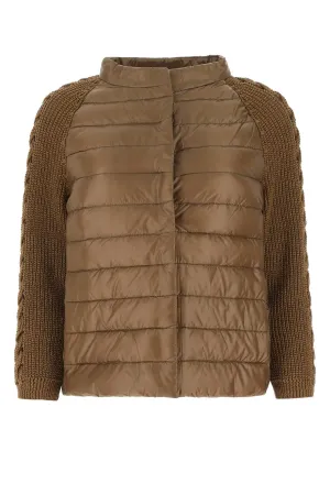 Herno Buttoned Long-Sleeved Padded Jacket