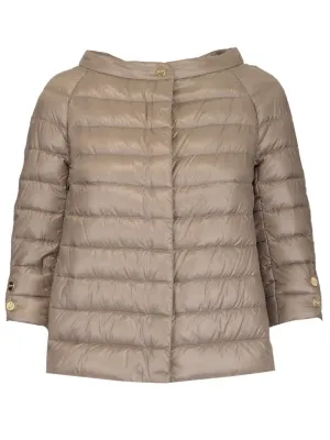 Herno Cropped Sleeve Down Jacket