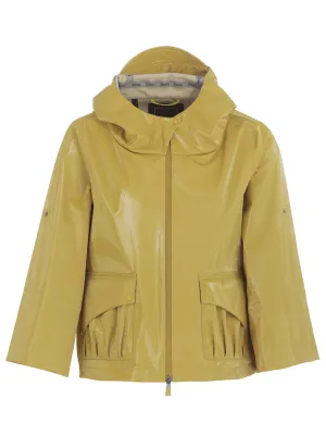 Herno High-Shine Zip-Up Jacket