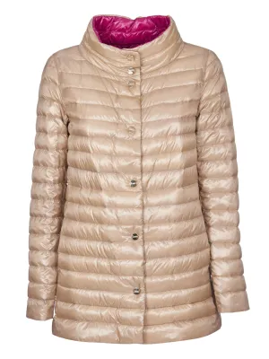 Herno Reversible Button-Up Padded Down Jacket