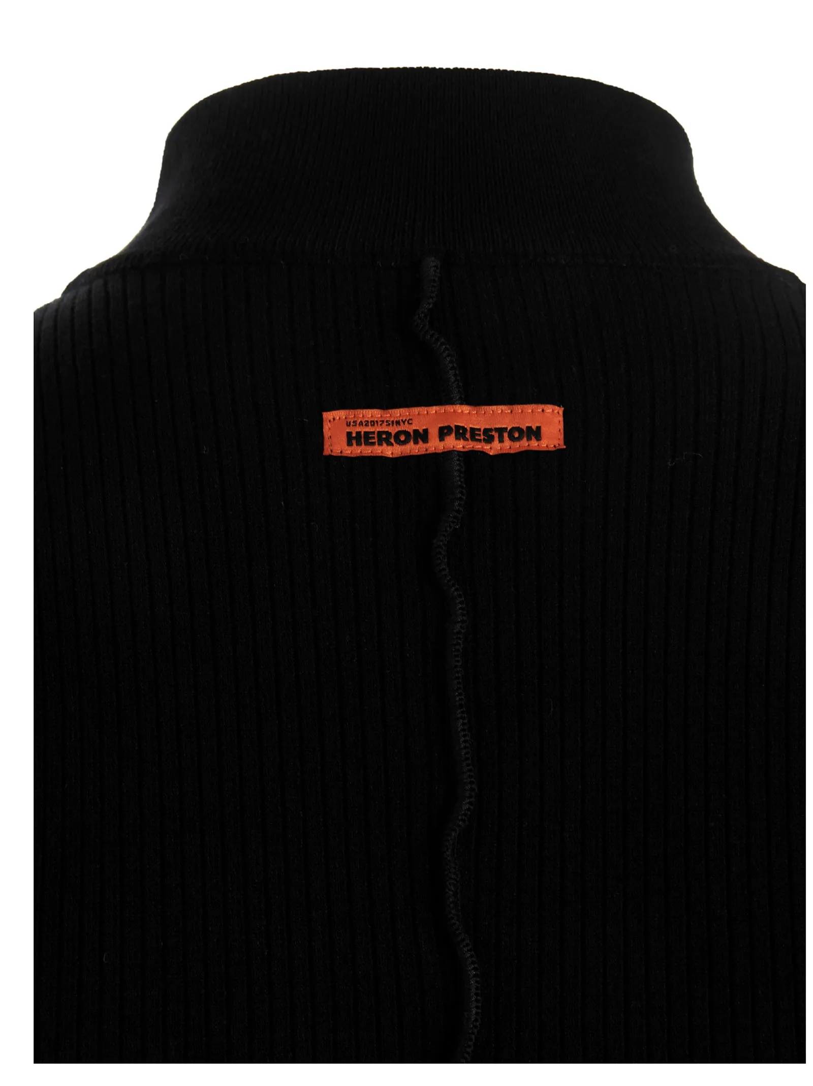 Heron Preston Logo Patch Sleeveless Knit Mini Dress