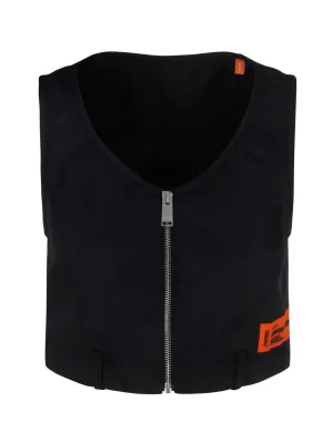 Heron Preston Logo-Patch Zipped Top