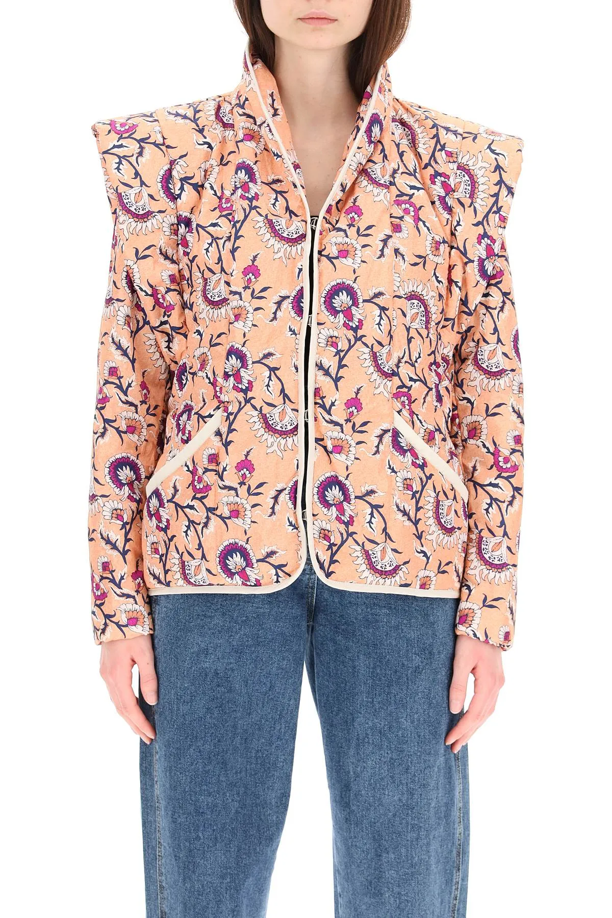 Isabel Marant Janissae Floral Printed Long-Sleeved Jacket