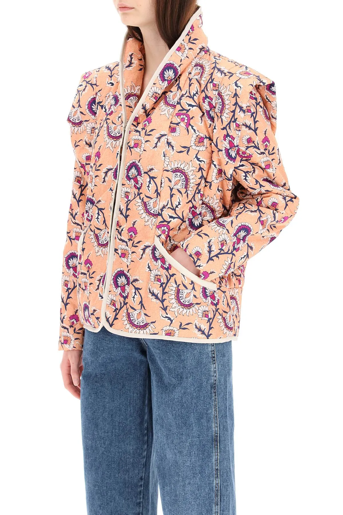 Isabel Marant Janissae Floral Printed Long-Sleeved Jacket