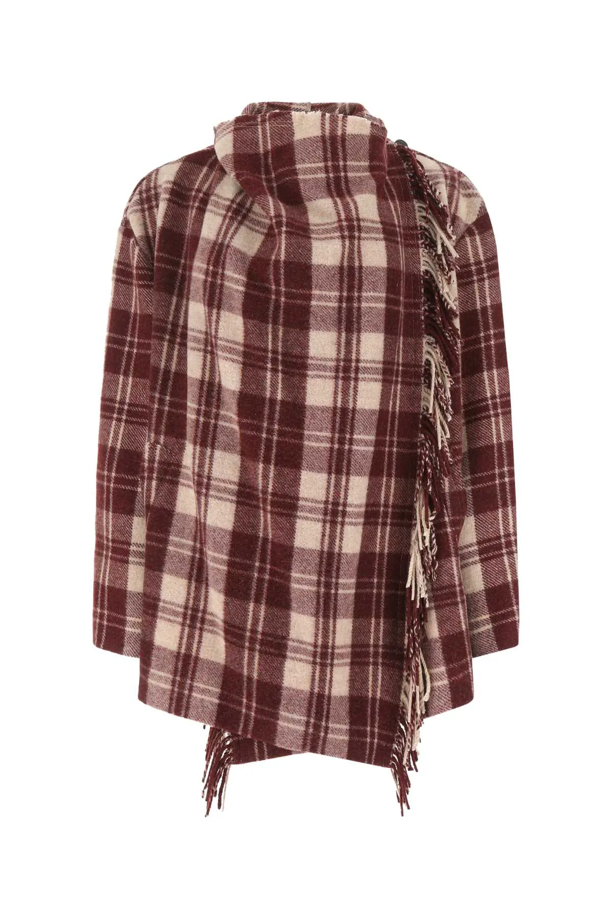Isabel Marant toile Cheack Pattern Fringed-Edge Jacket