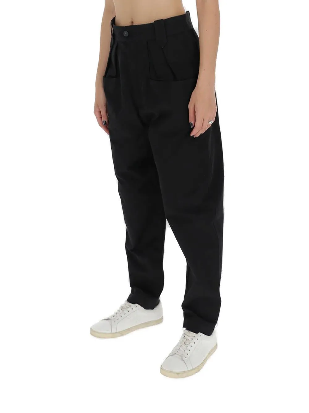 Isabel Marant toile High-Waist Pleated Jeans