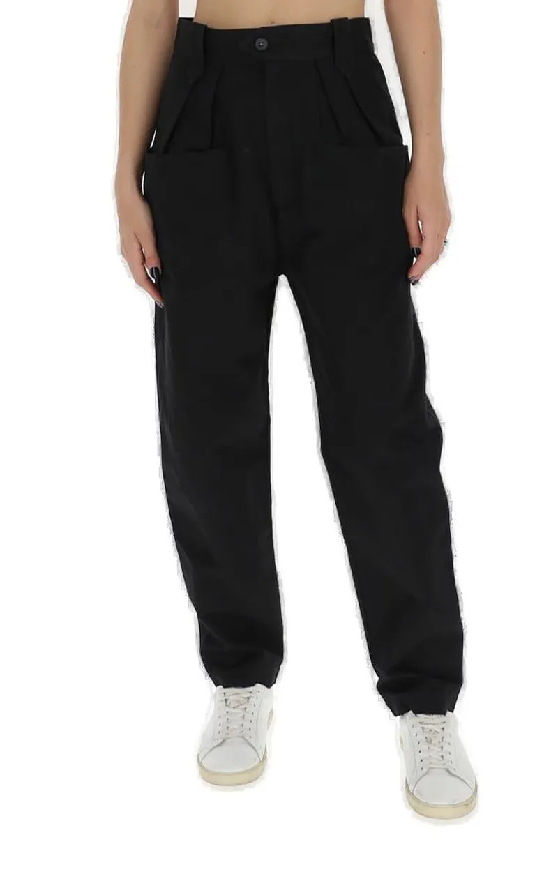 Isabel Marant toile High-Waist Pleated Jeans
