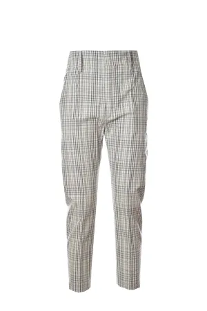 Isabel Marant toile Noah Check Pattern High Waist Pants