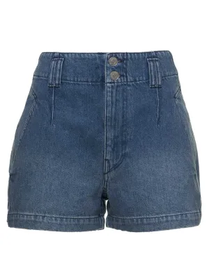 Isabel Marant toile Tihiana High Waisted Denim Shorts