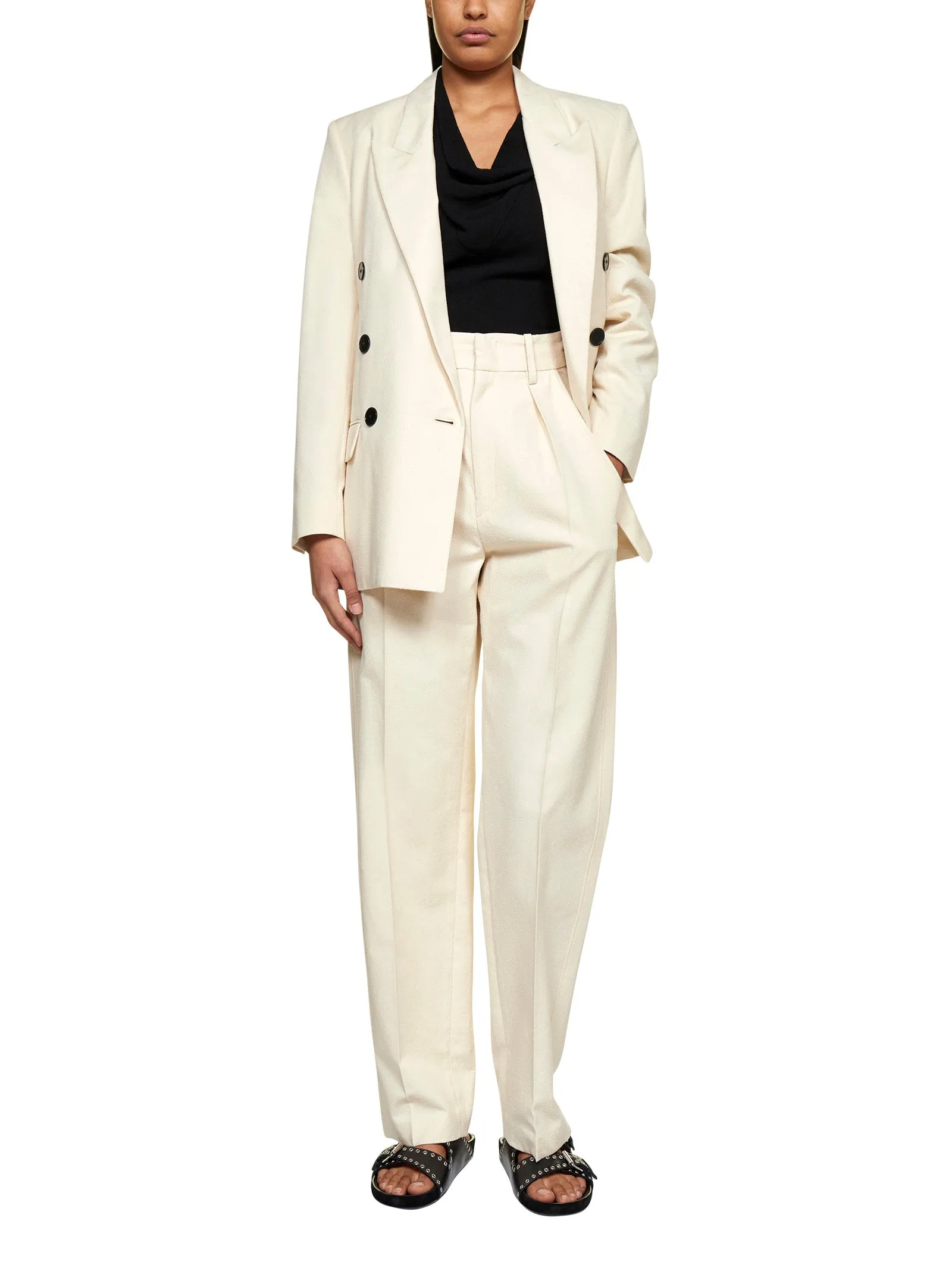 Isabel Marant toile Wide-Leg Tailored Trousers
