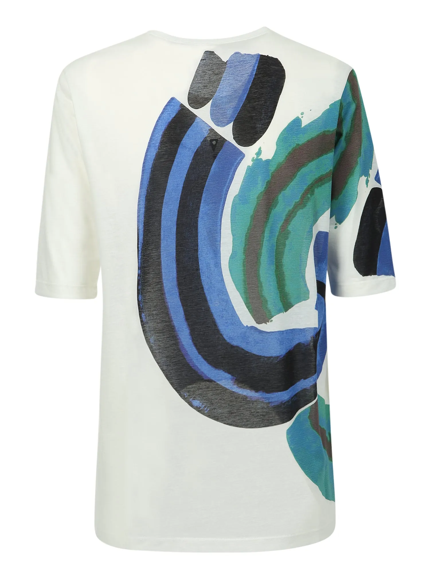 Issey Miyake Abstract Printed Crewneck T-Shirt
