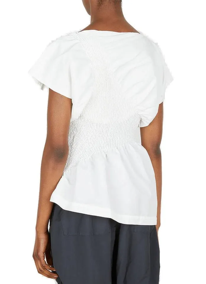 Issey Miyake Asymmetric Short-Sleeved Top