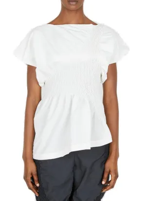Issey Miyake Asymmetric Short-Sleeved Top