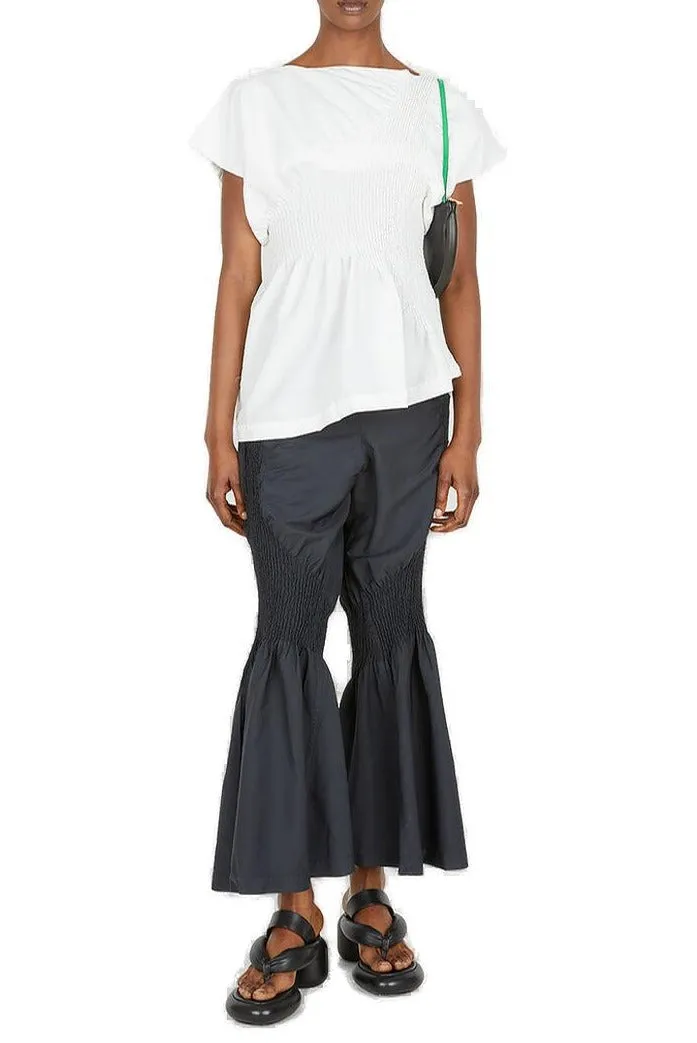 Issey Miyake Asymmetric Short-Sleeved Top