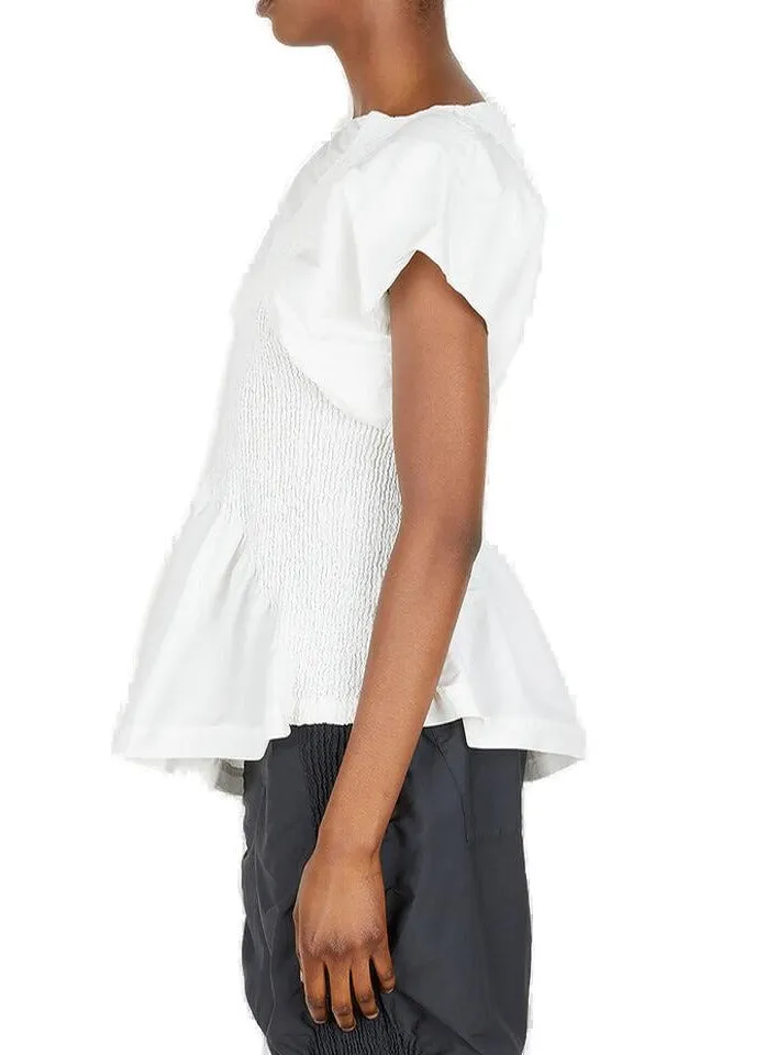 Issey Miyake Asymmetric Short-Sleeved Top