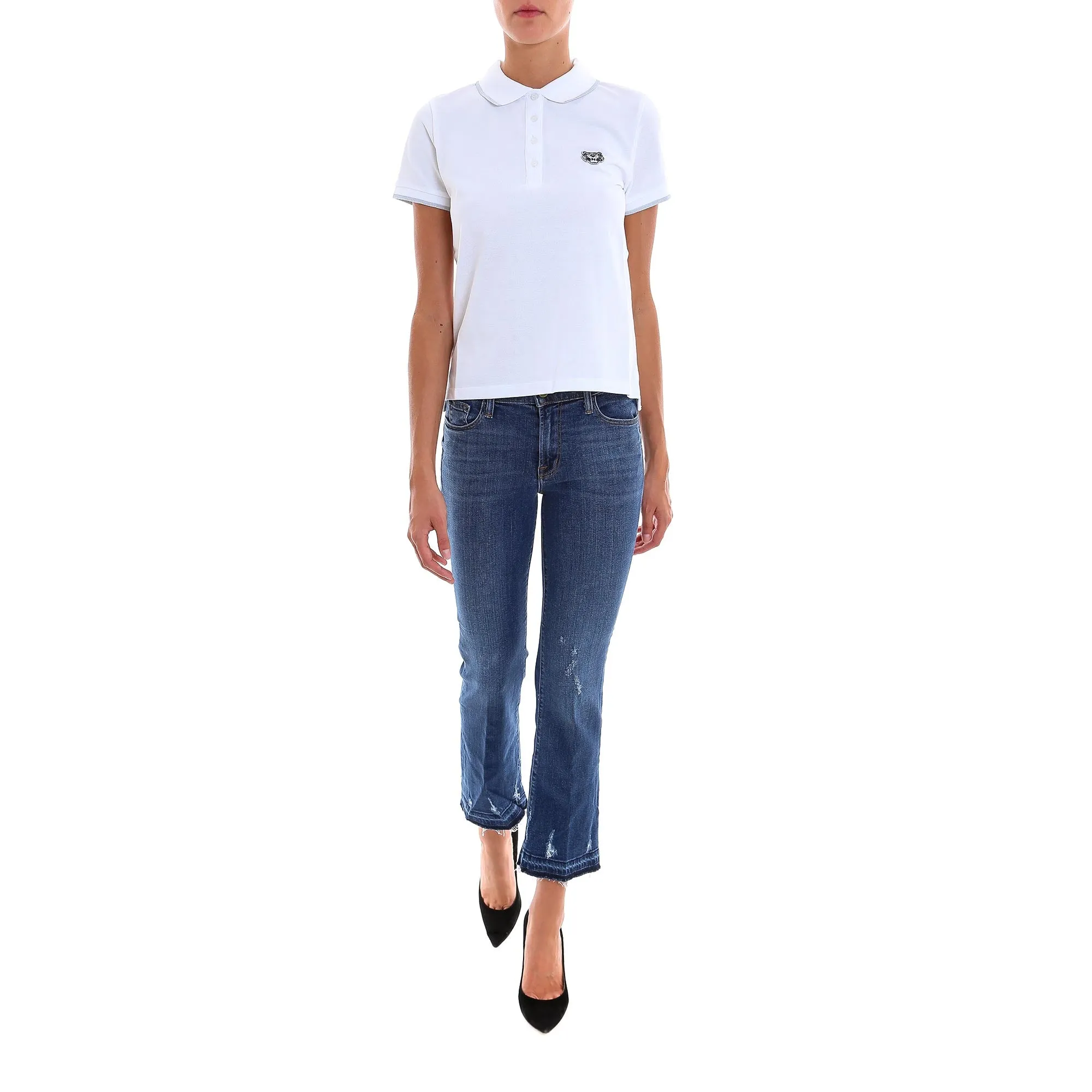 J Brand Selena Distressed Flared Jeans
