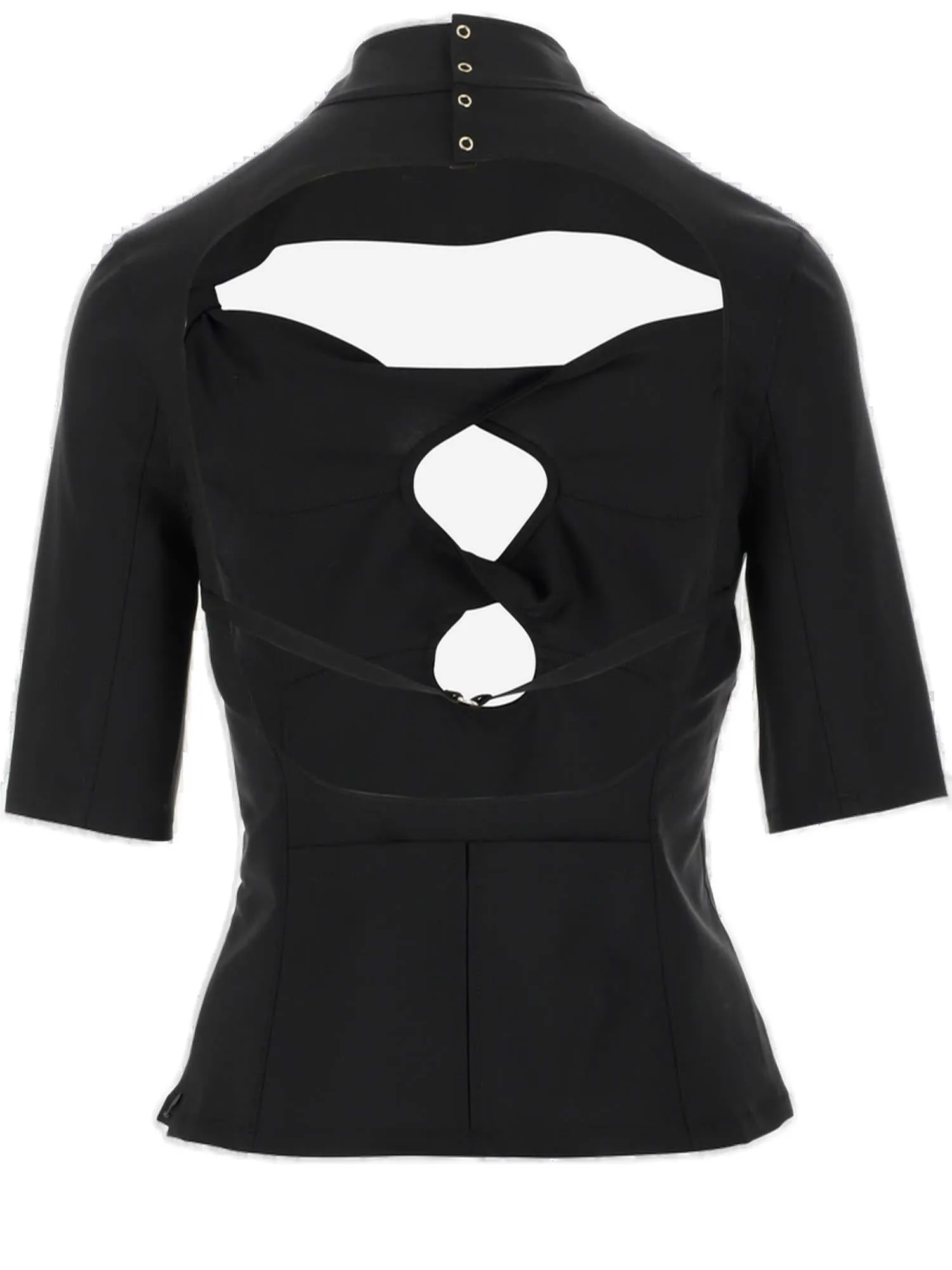 Jacquemus Cut Out High Neck Top
