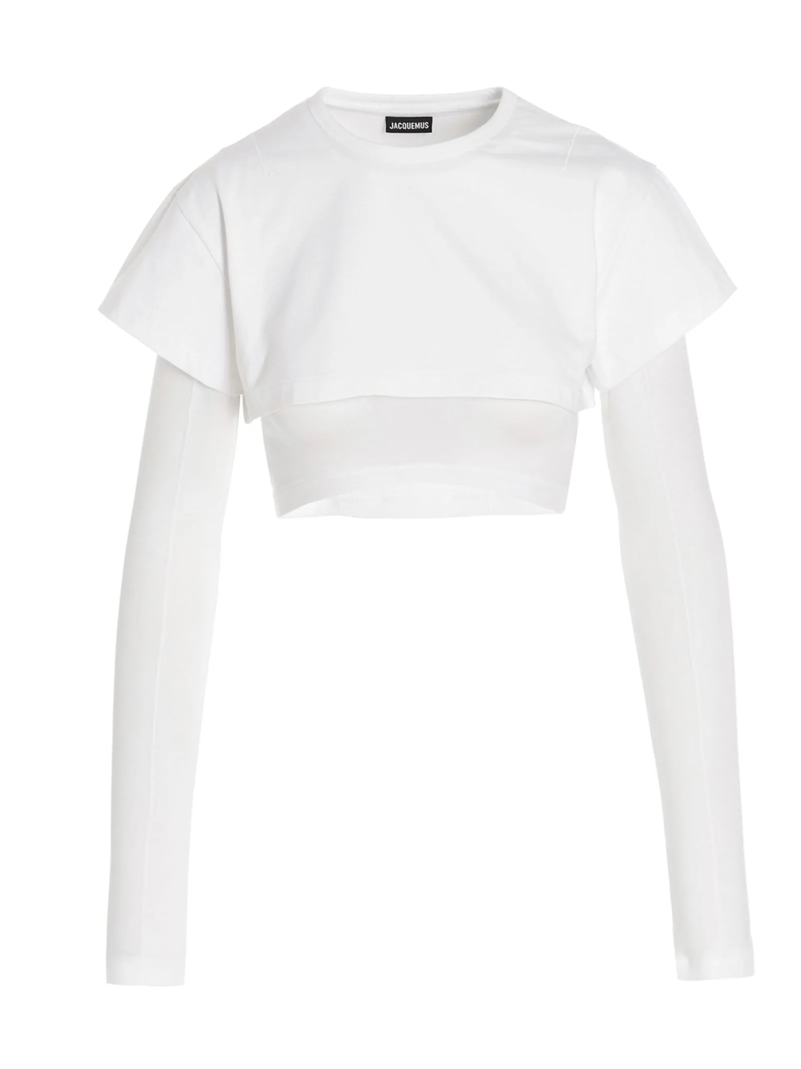 Jacquemus Le Double Layered Cropped T-Shirt