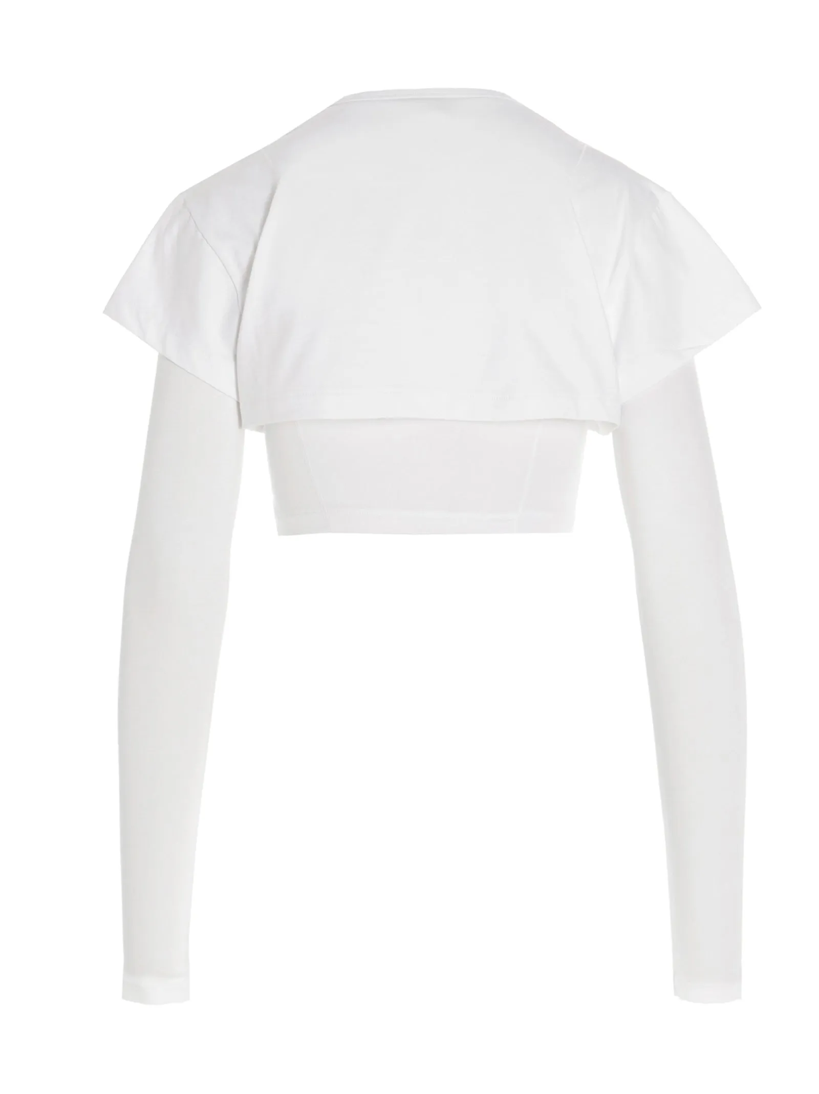 Jacquemus Le Double Layered Cropped T-Shirt