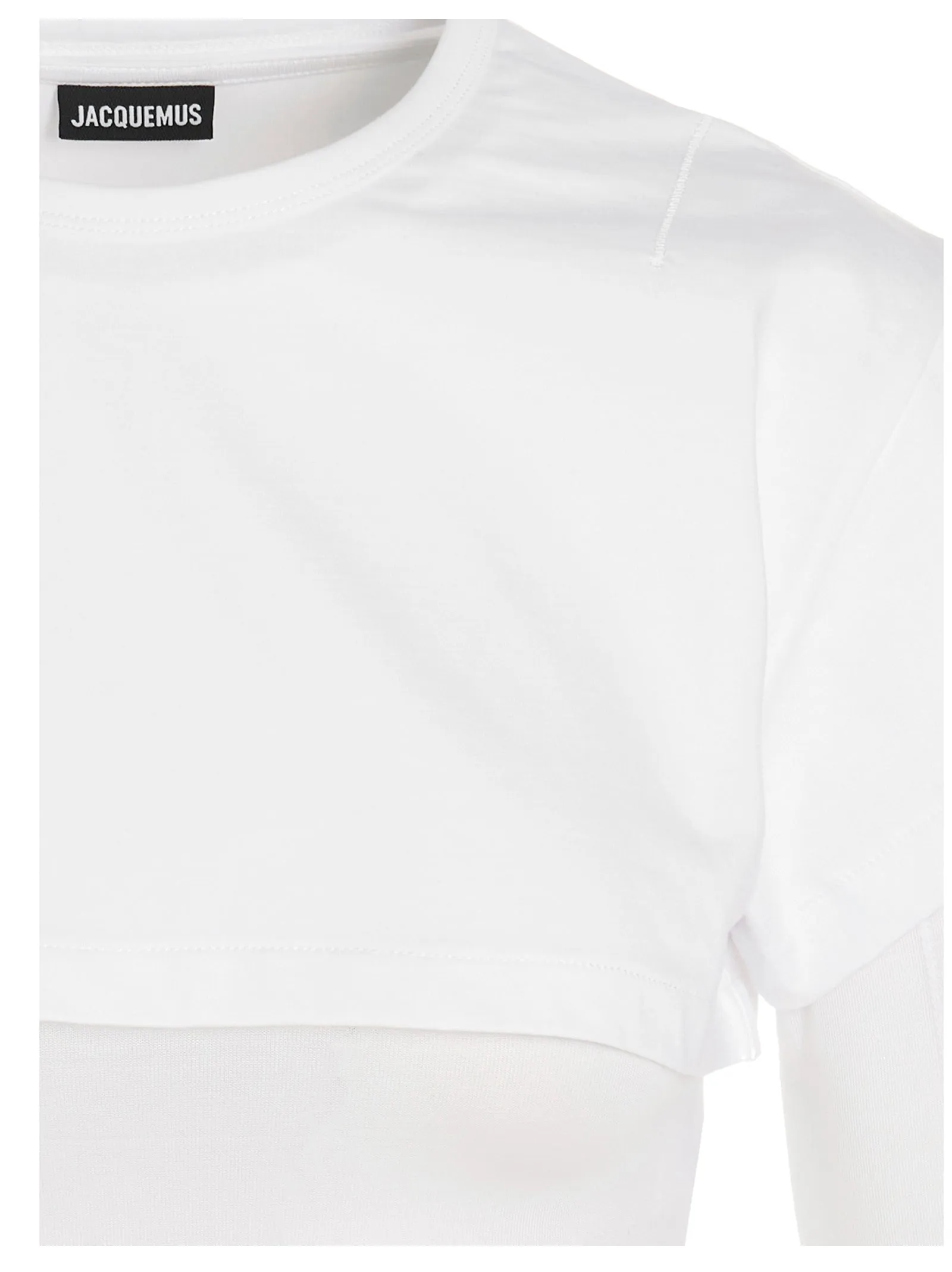 Jacquemus Le Double Layered Cropped T-Shirt