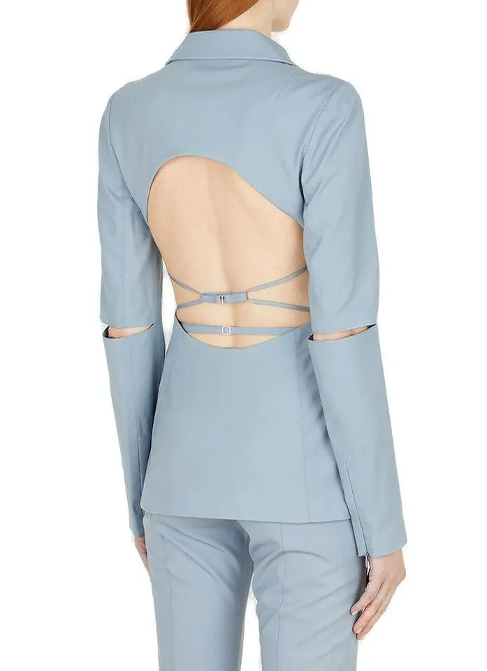 Jacquemus Single-Breasted Backless Jacket