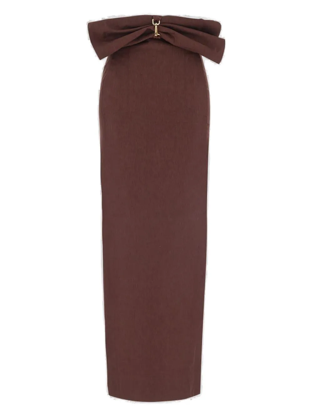 Jacquemus Straight Cut Zipped Midi Skirt