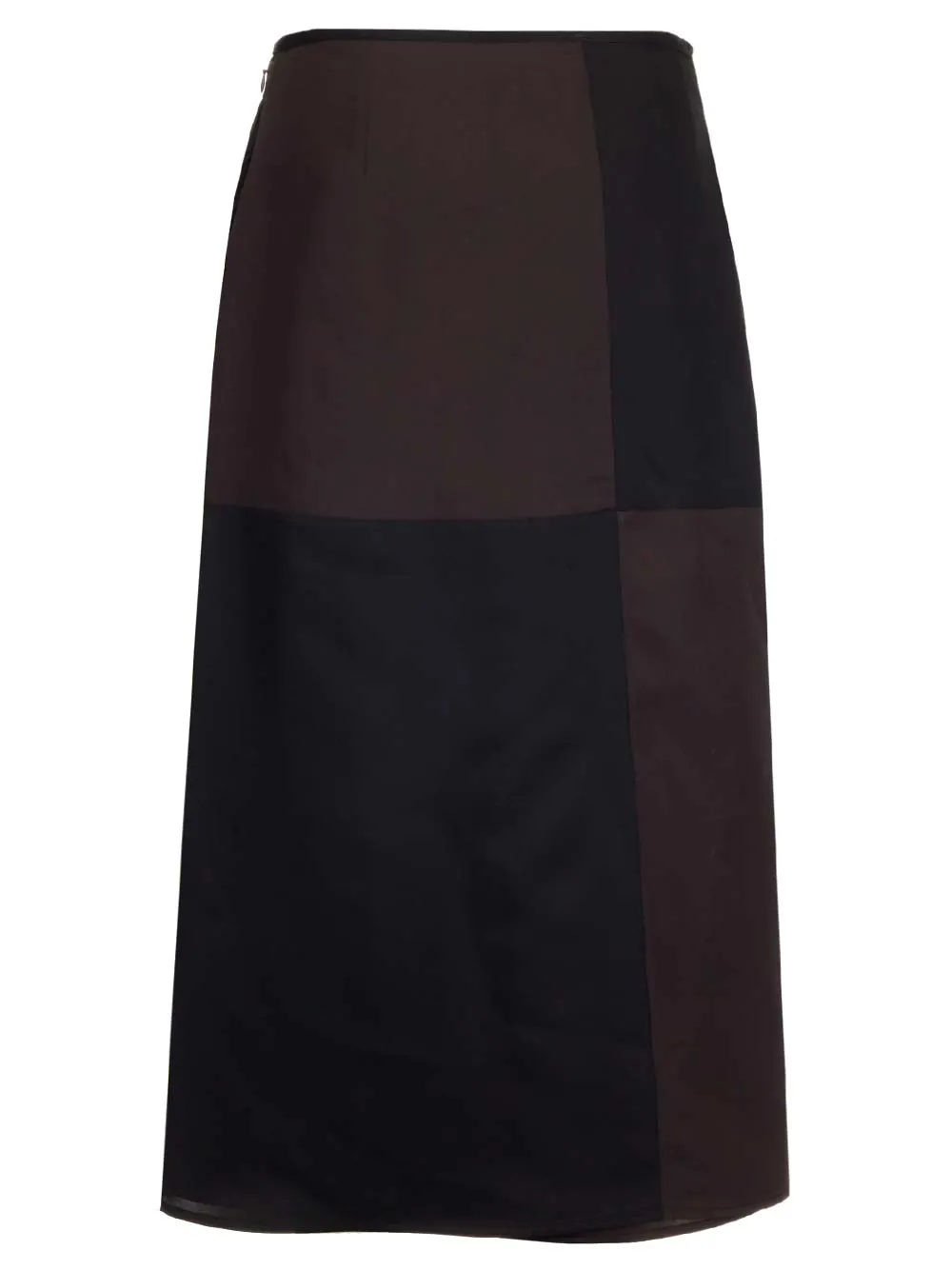 Jil Sander Colour-Block High-Waist Midi Skirt