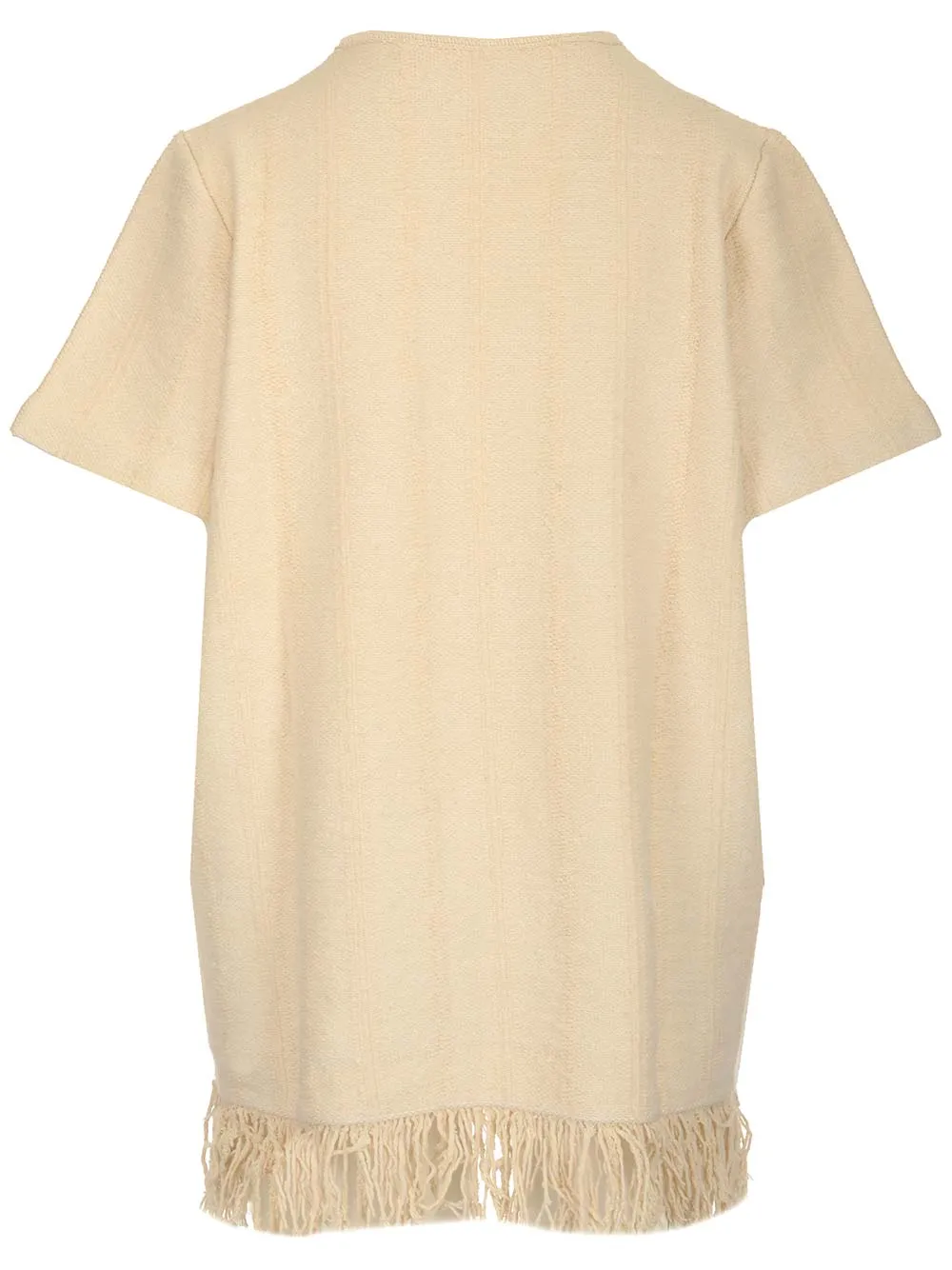 Jil Sander Fringe-Detailed Short-Sleeved T-Shirt