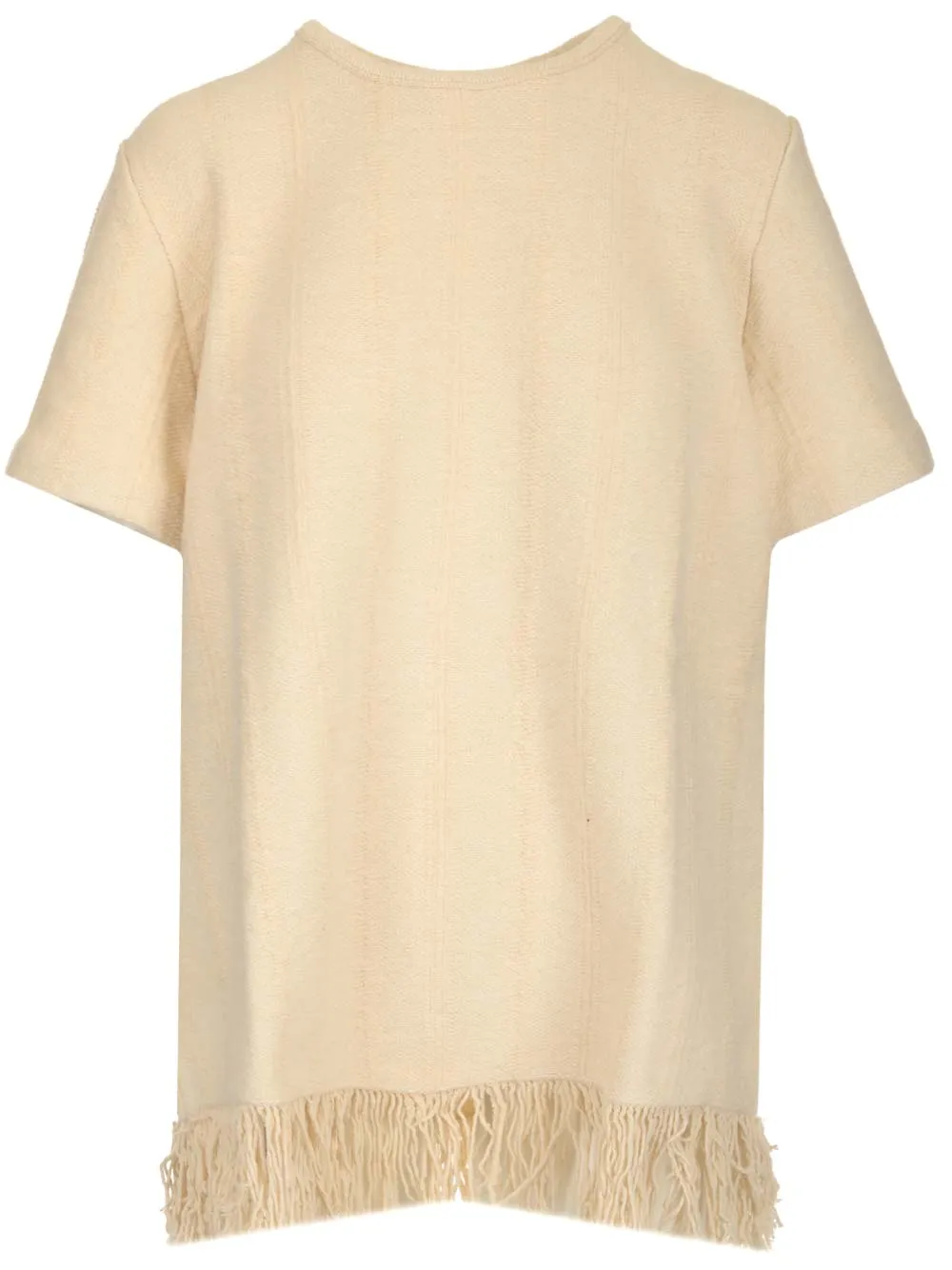 Jil Sander Fringe-Detailed Short-Sleeved T-Shirt