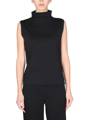 Jil Sander High Neck Sleeveless Top
