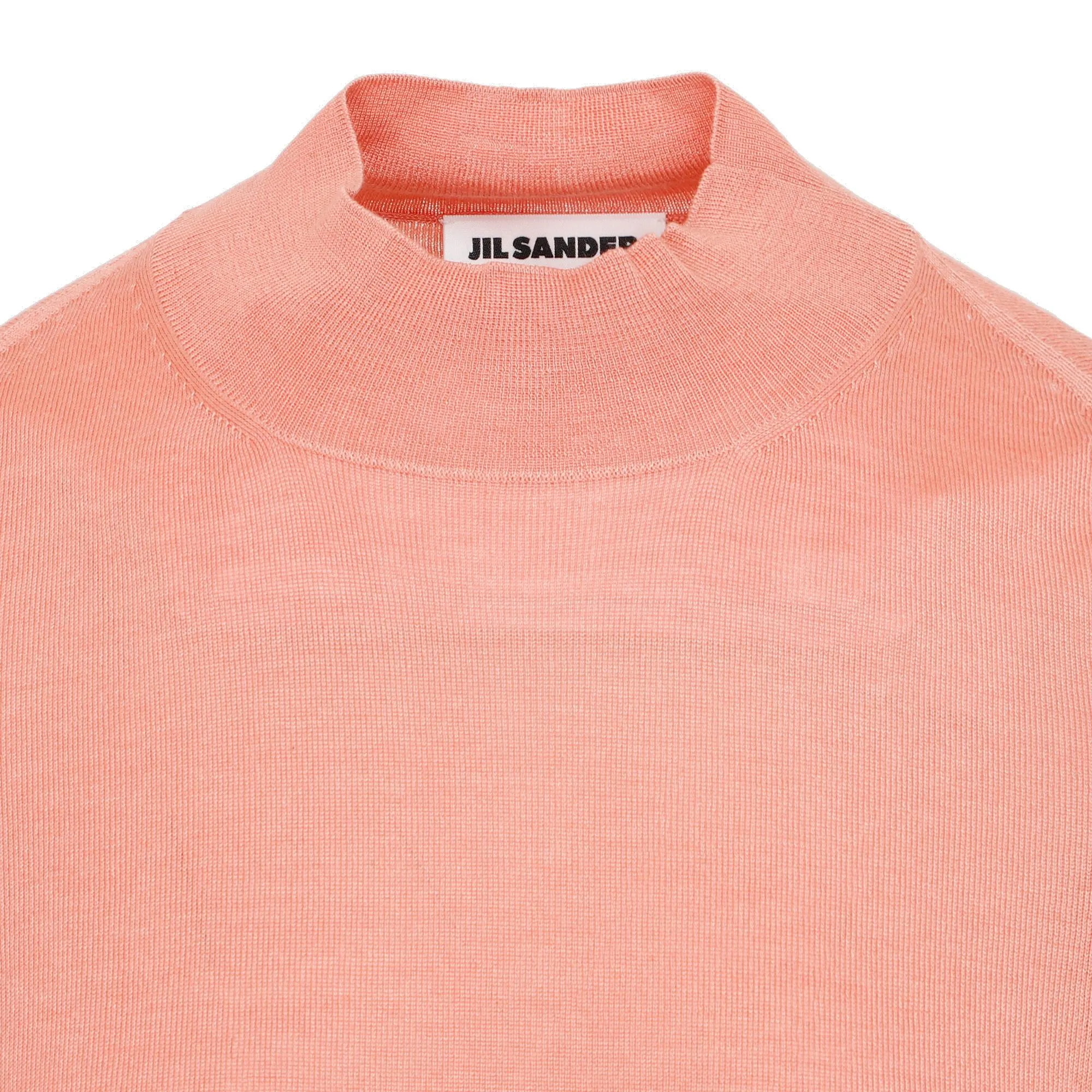Jil Sander Ribbed-Trim Crewneck Knitted Top