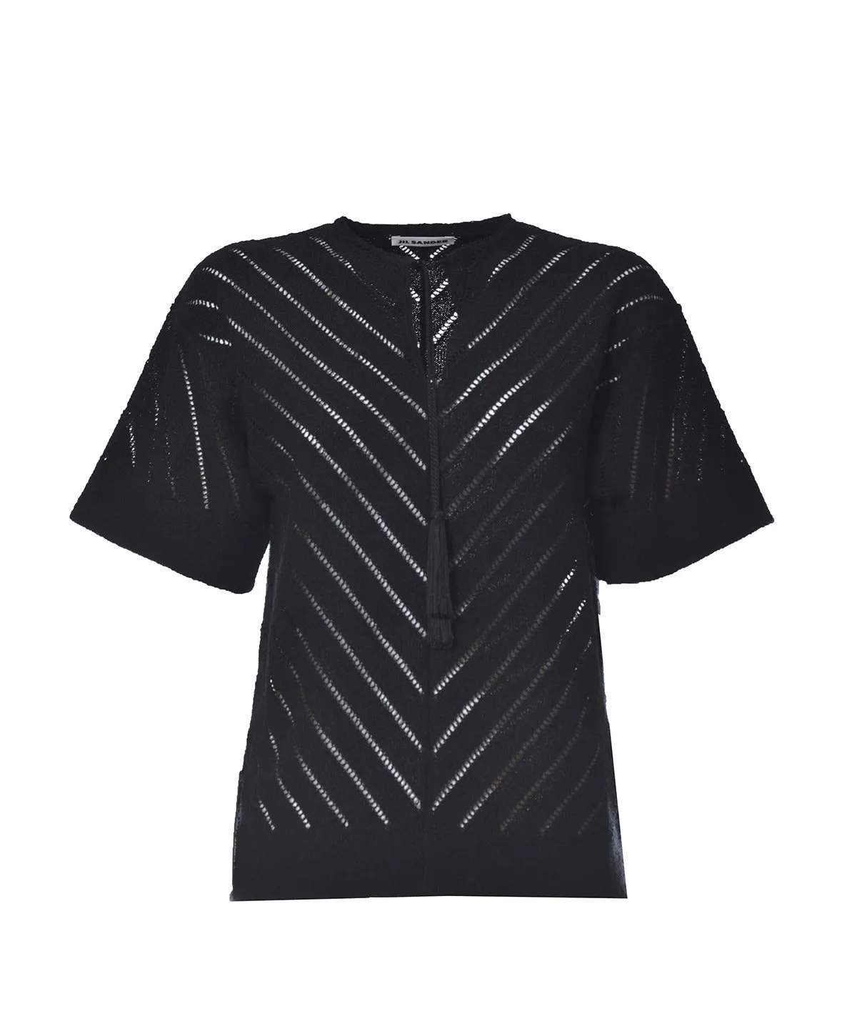 Jil Sander Tassel-Detailed Short-Sleeved Top