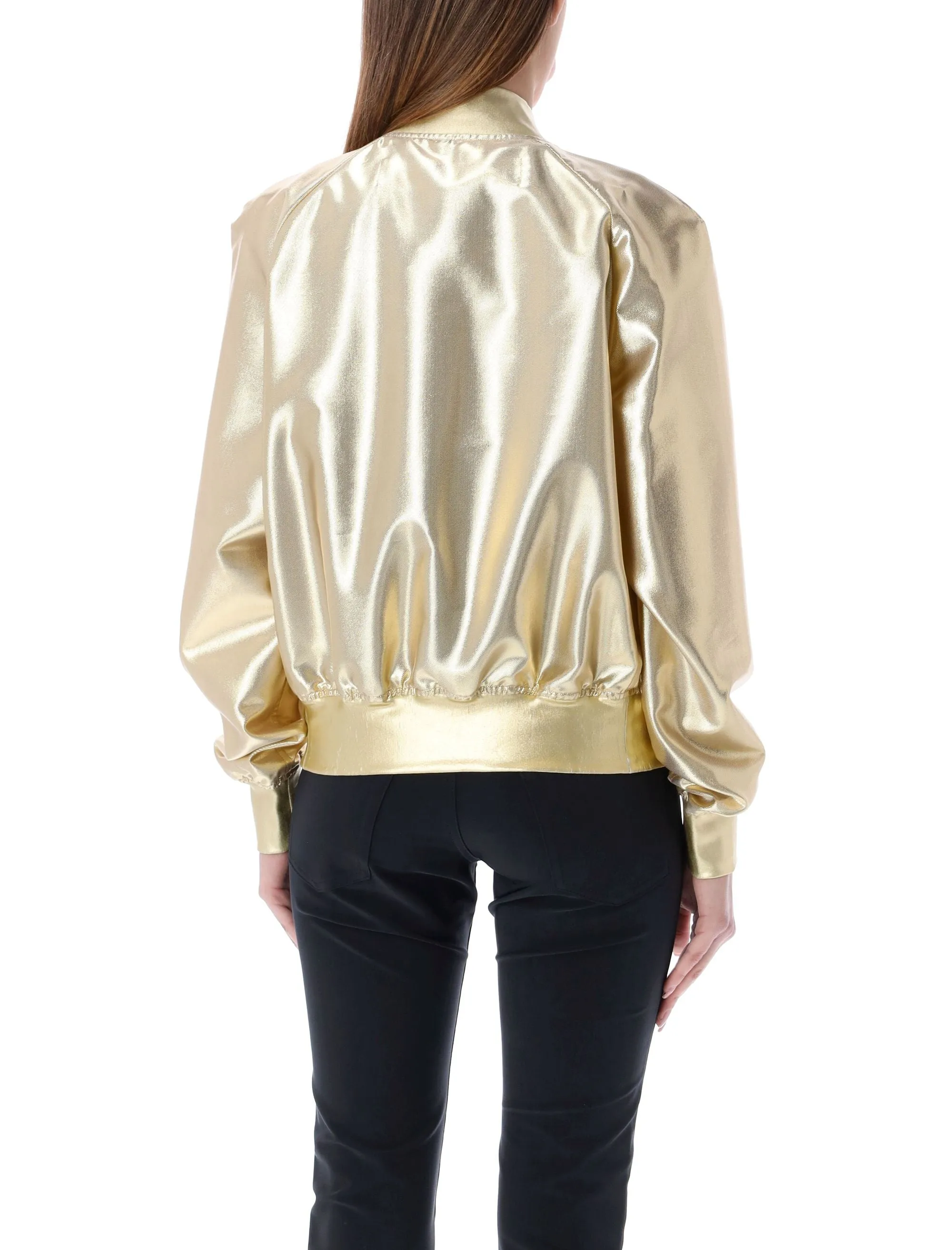 Junya Watanabe Metallic Effect Bomber Jacket