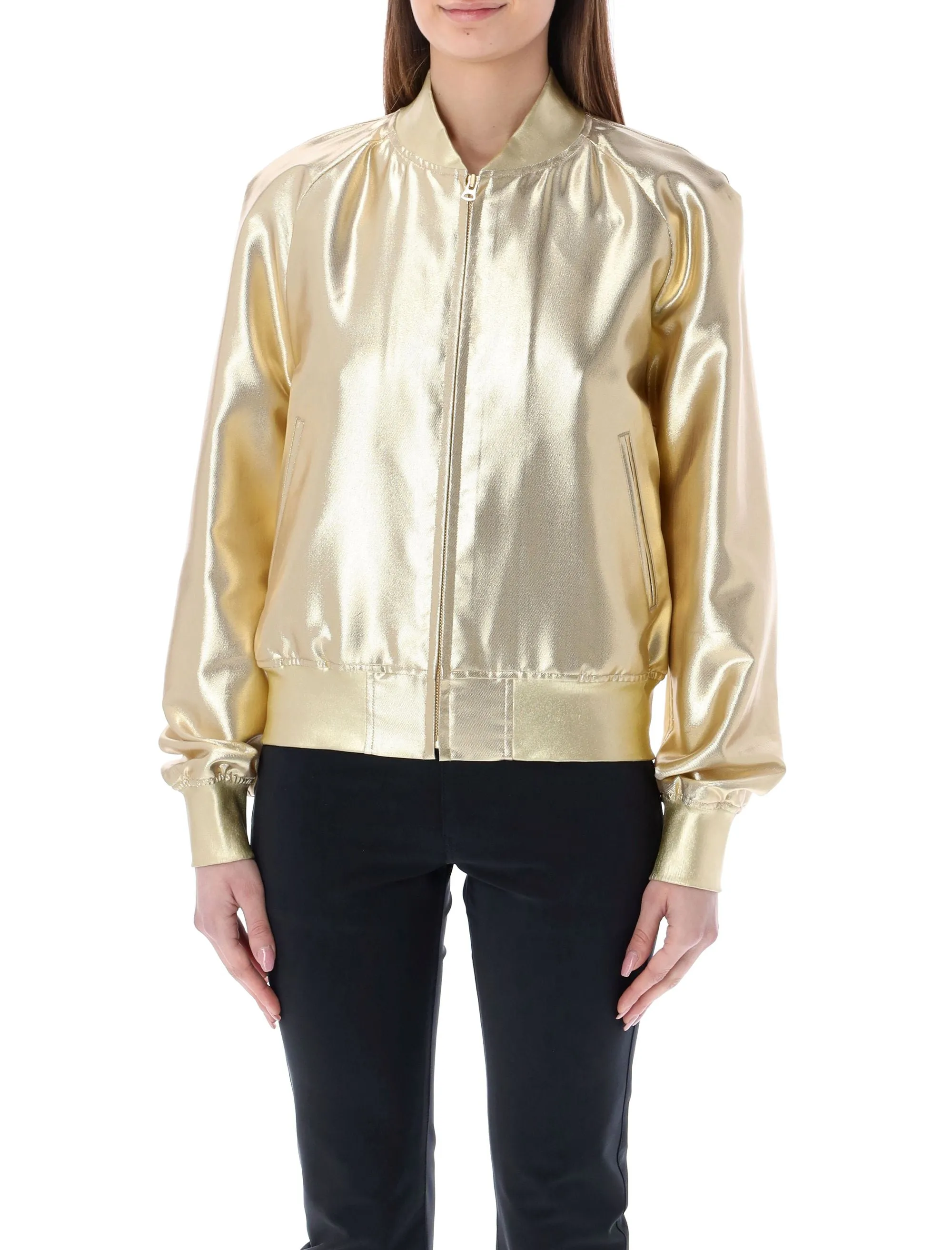 Junya Watanabe Metallic Effect Bomber Jacket